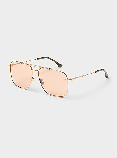 Les lunettes de soleil aviateur m&eacute;talliques