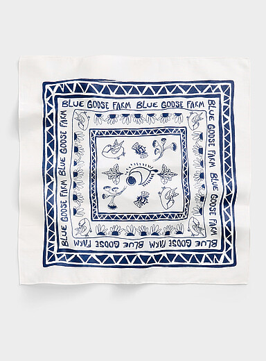Le foulard &agrave; nouer Blue Goose Farm