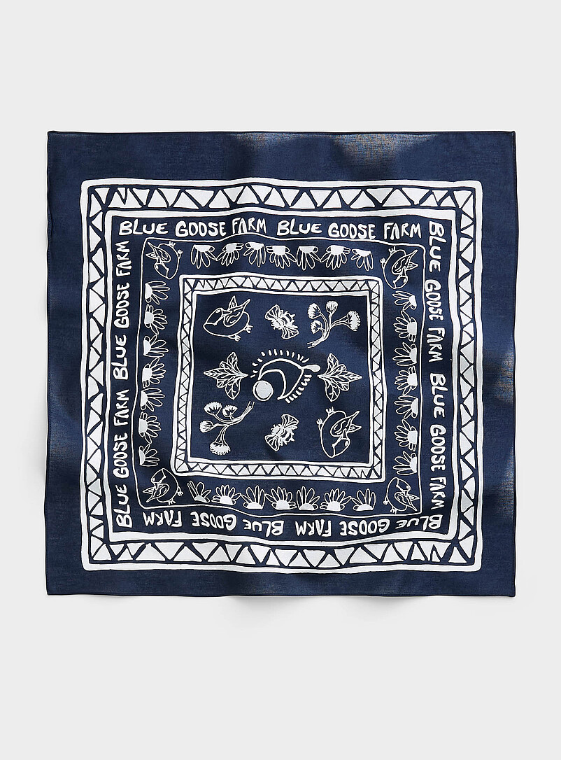 Blue Goose Farm tie scarf product image (primary)