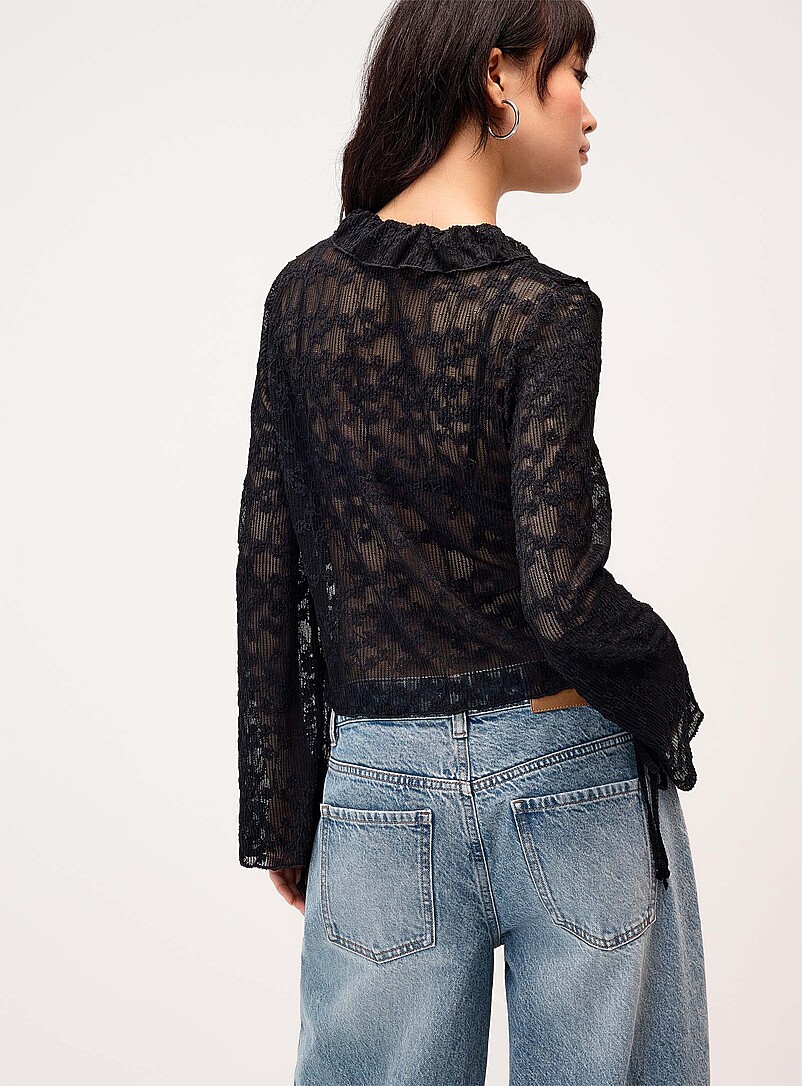 Ruffled lace blouse product image 3