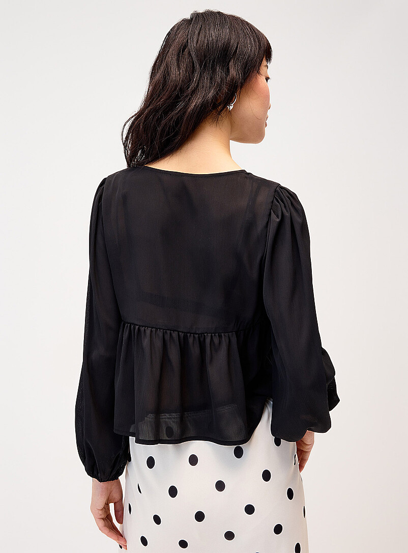 Accent frills chiffon blouse product image 2
