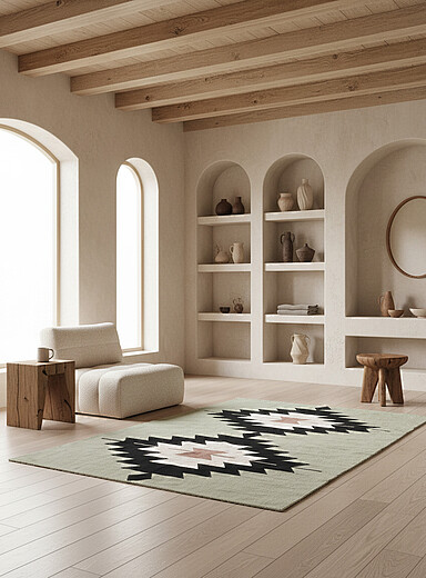 Mumo Toronto Patterned Green Green Arizona woven rug See available sizes