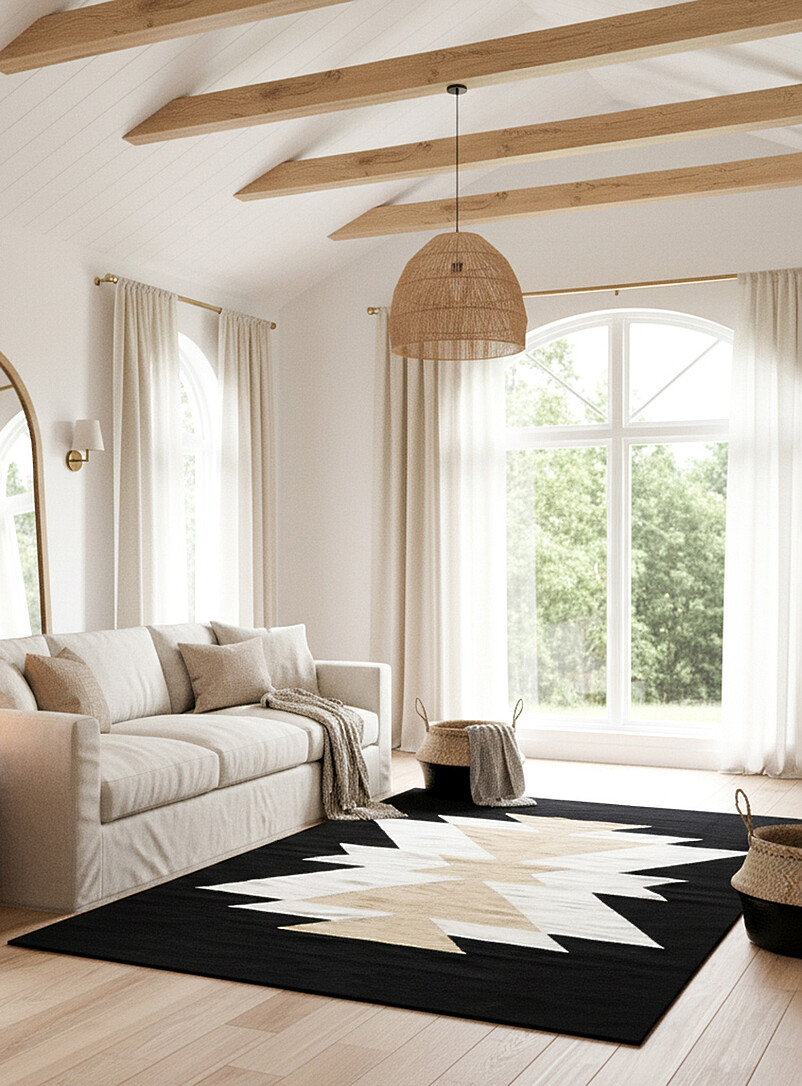 Royal Black woven rug See available sizes product image (primary)