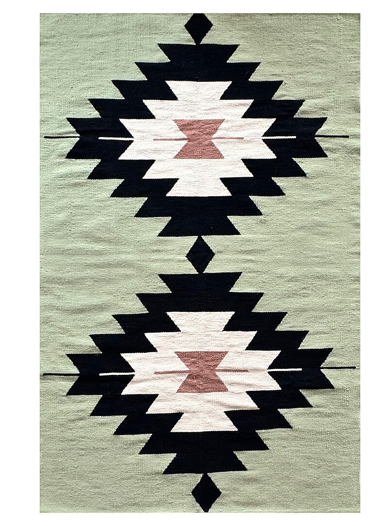 Green Arizona woven rug See available sizes product image 2