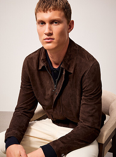 Granual espresso suede jacket