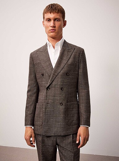 Valence double-breasted suit jacket <b>Classic fit</b>