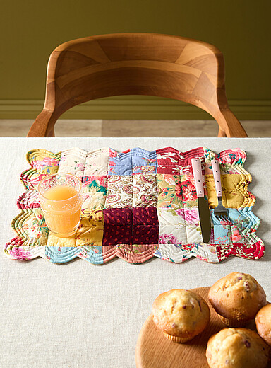 Le napperon patchwork floral