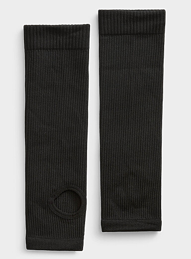 La chaussette c&ocirc;tel&eacute;e talon et pointe ouverts