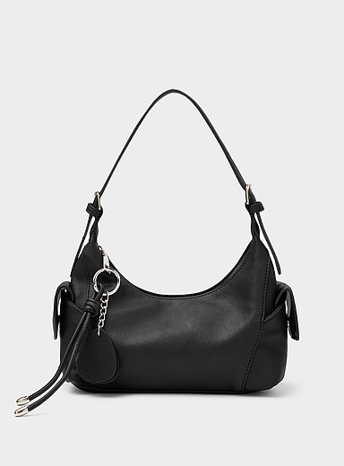 Le sac d'&eacute;paule motard faux cuir