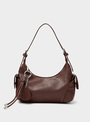 Le sac d'&eacute;paule motard faux cuir