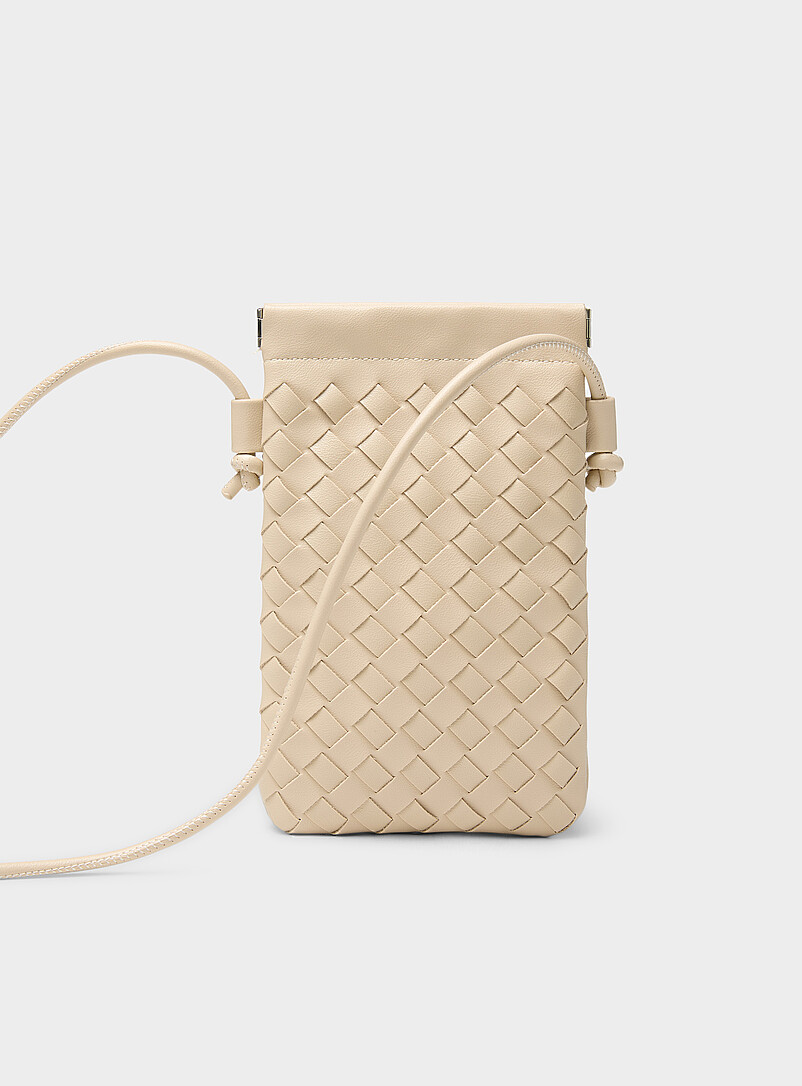 Basketweave Phone Clutch