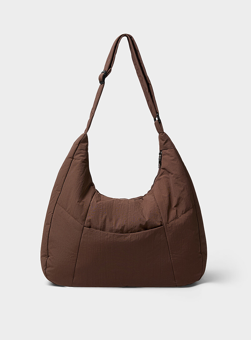 Quilted nylon tote product image (primary)