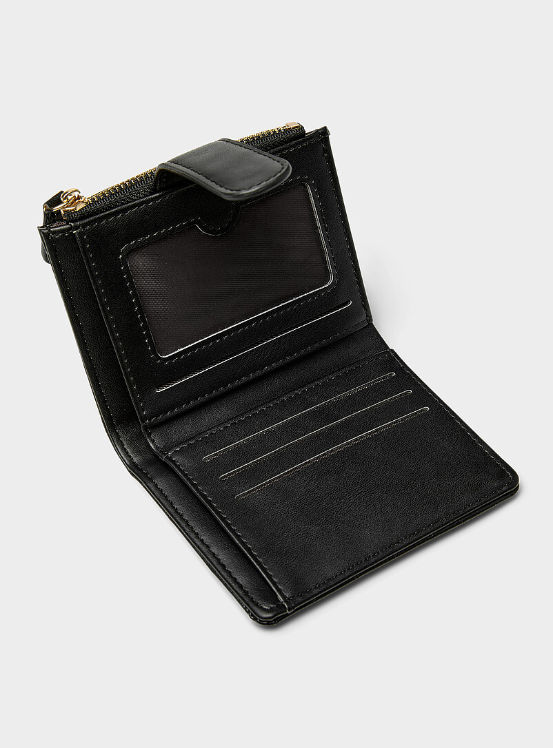 Croc-texture bifold mini wallet product image 3