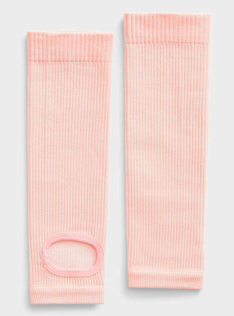 Ribbed Open-Heel-And-Toe Socks