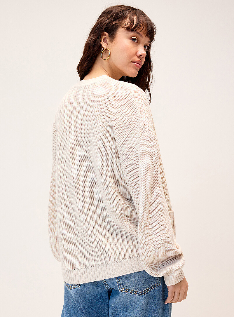 Shaker rib open cardigan product image 3