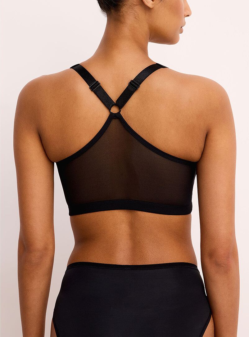 AnaOno: Le soutien-gorge post-op&eacute;ratoire &agrave; pochettes Bianca Compression mod&eacute;r&eacute;e Noir pour femme