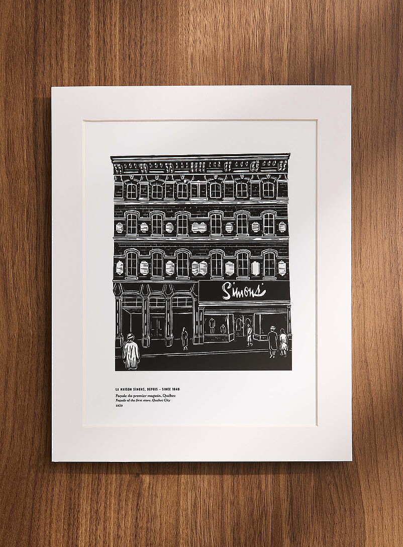 Facade From First Store Art Print Our History, Our Heritage Collection