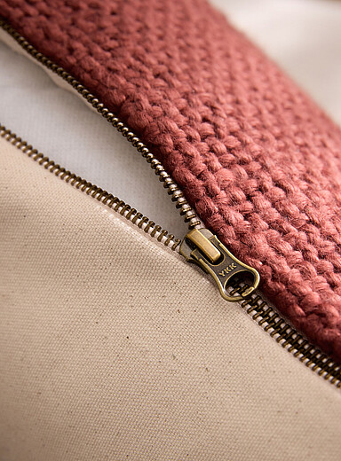 Woven cotton removable cover cushion