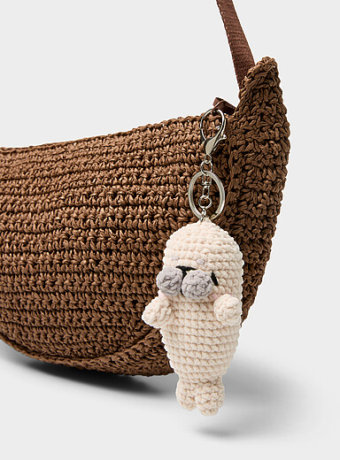 Le porte-cl&eacute;s breloque crochet phoque