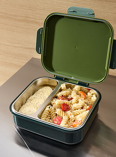 Simons Maison: La bo&icirc;te &agrave; lunch rigide avec sachet r&eacute;frig&eacute;rant Vert