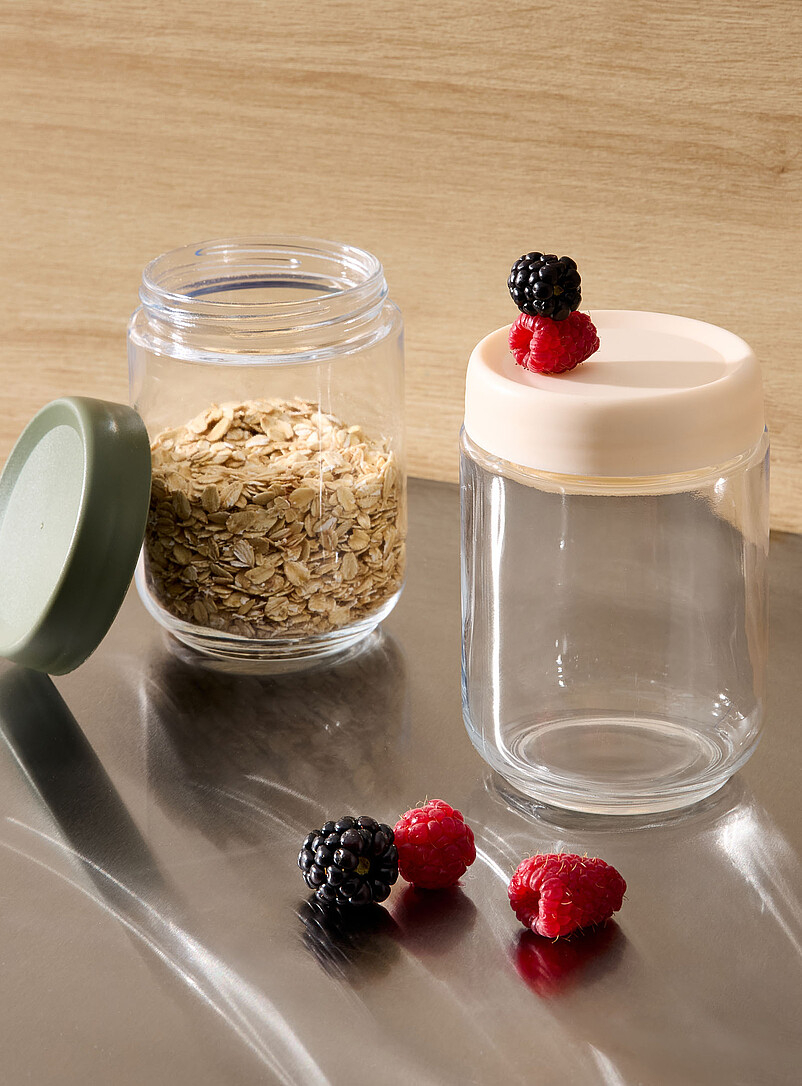 Refrigerated Groat Jars Set Of 2