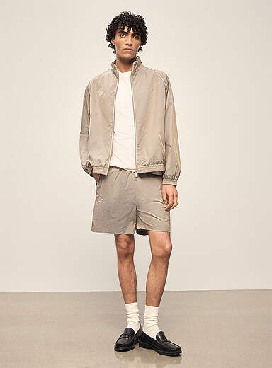 Smith moir&eacute; weave short