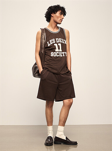 Shawn perforated basketball Bermudas