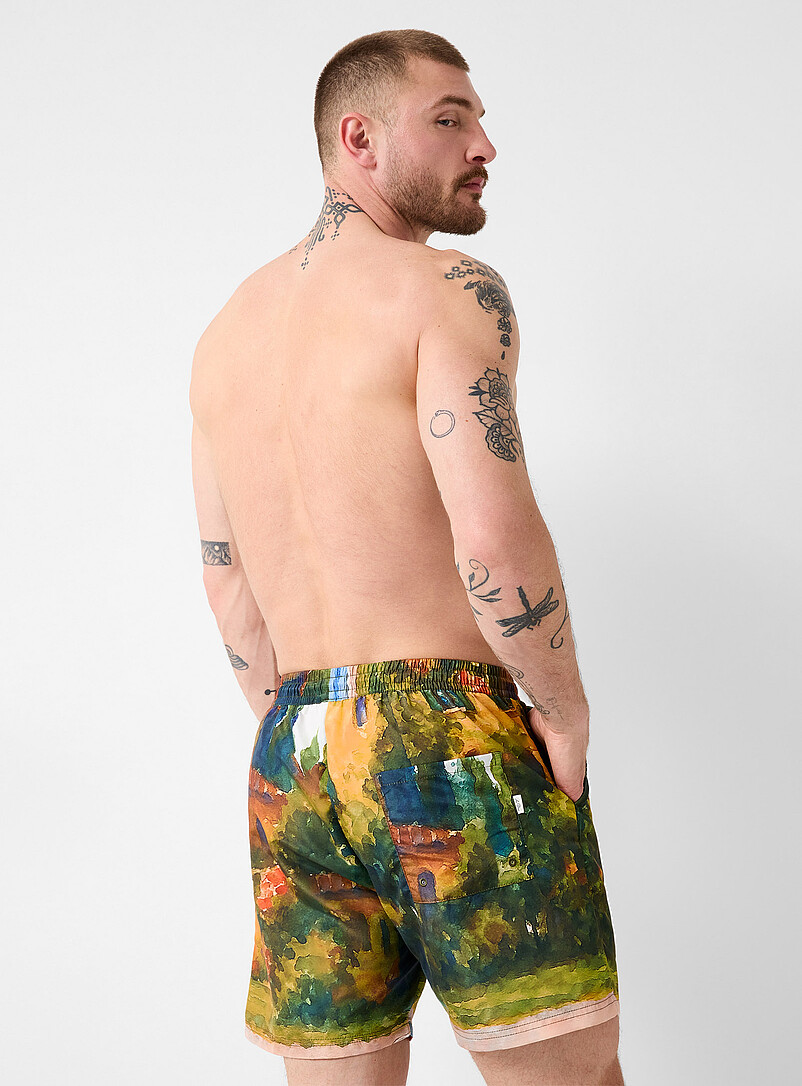 Les Deux Assorted Basketball hoop swim trunk for men