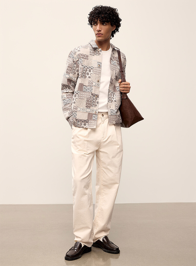 Ian patchwork jacquard overshirt product image 2