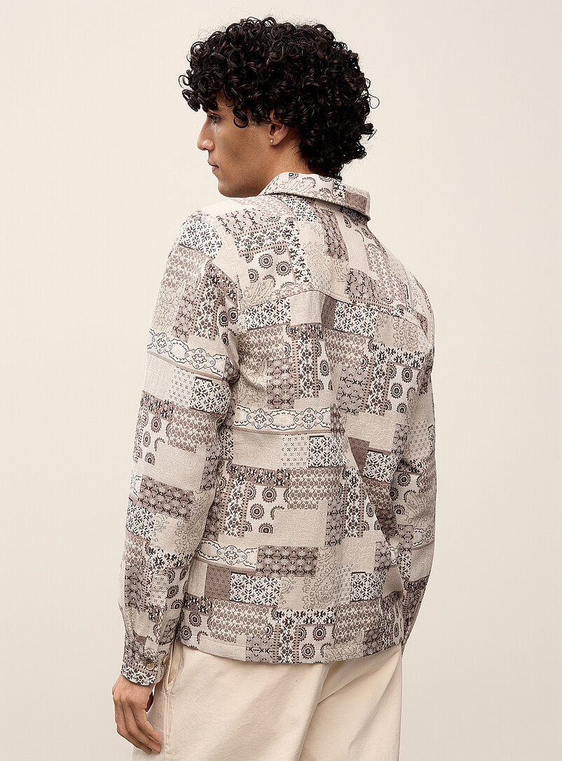 Ian patchwork jacquard overshirt product image 3