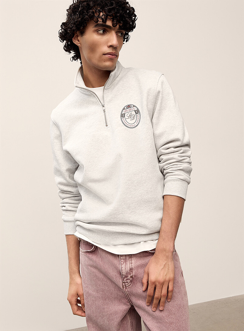 Brady zip-collar sweatshirt product image (primary)