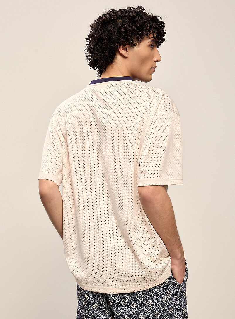 Logo perforated basketball T-shirt product image 3