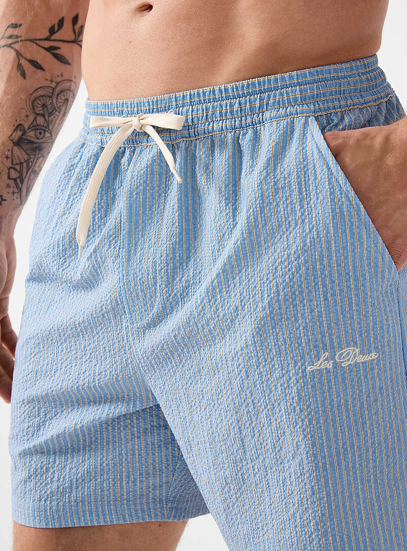 Pinstripe seersucker swim trunk product image 2