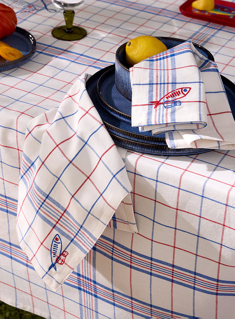 Léon Blue Napkins Set Of 2