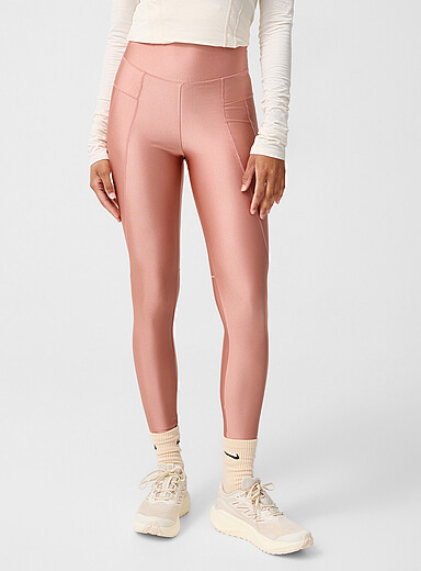 Le legging satin&eacute; lis&eacute;r&eacute;s taille haute Longueur : 71 cm (28 po)
