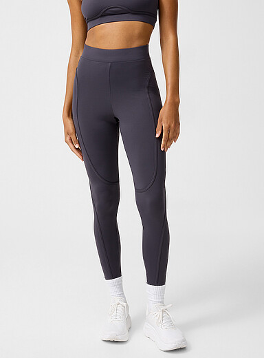 Ernest Leoty Slate Grey Corset-style trimmed body-shaping legging Length: 71 cm (28") for error