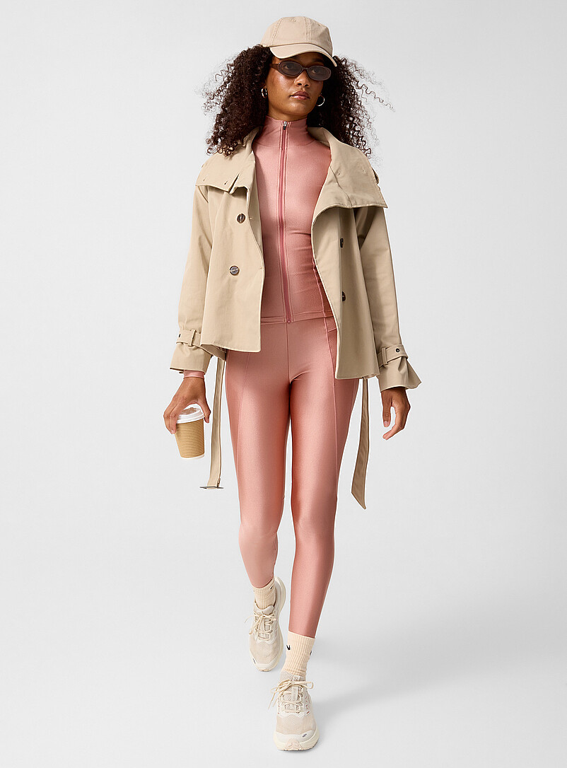 Satiny trimmed high-rise legging Length: 71 cm (28") product image 3