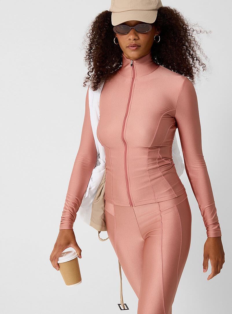 Corset trim satiny zipped jacket product image 3