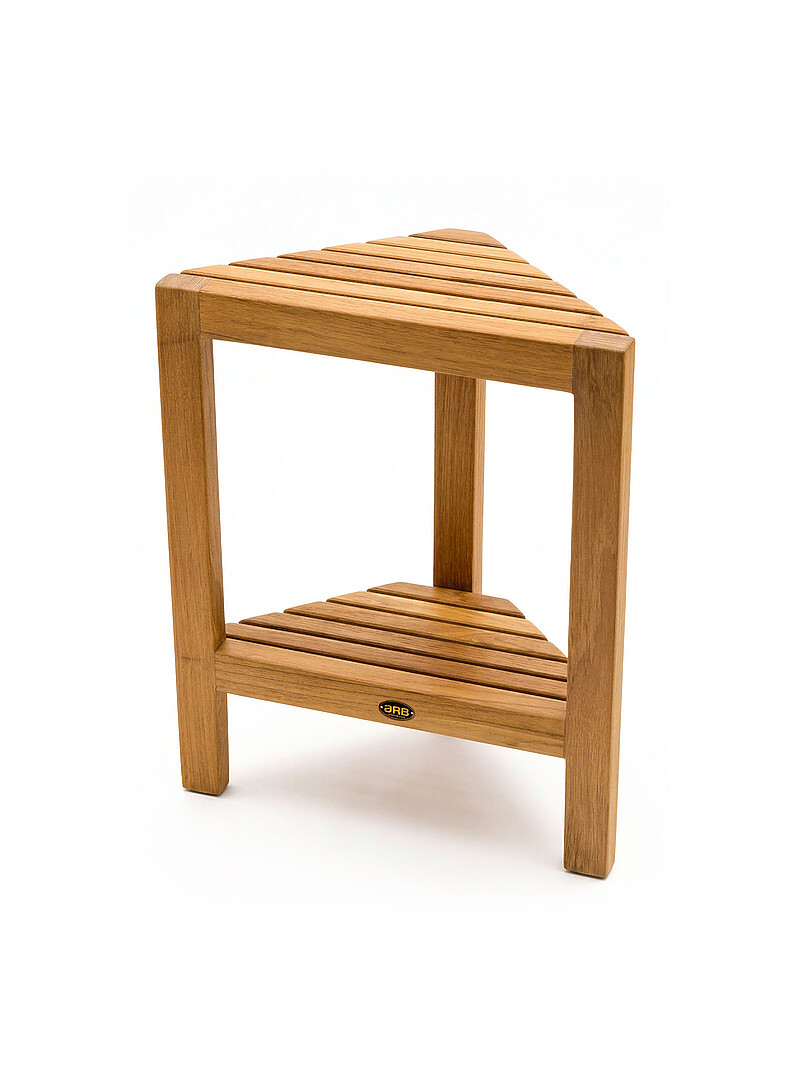Fiji teak wood shower footrest Indoor and outdoor product image 2