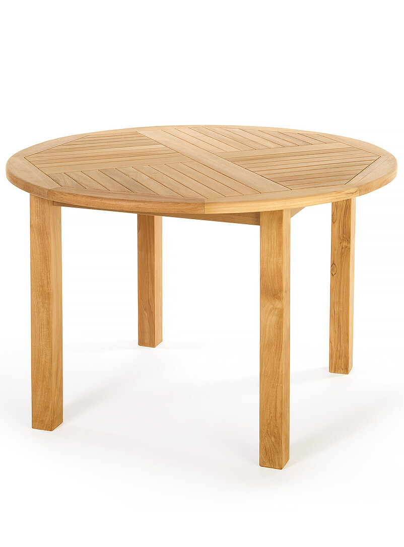 Asia round teak wood table Indoor and outdoor product image (primary)