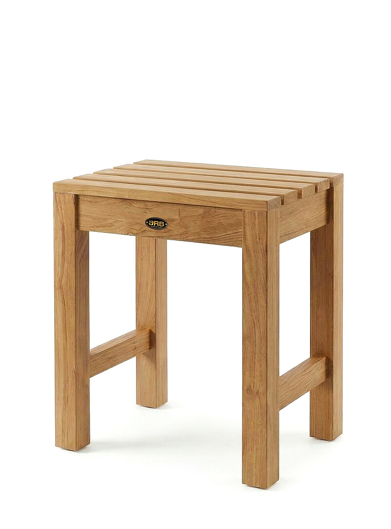 Coach small teak wood shower bench Indoor and outdoor product image 2