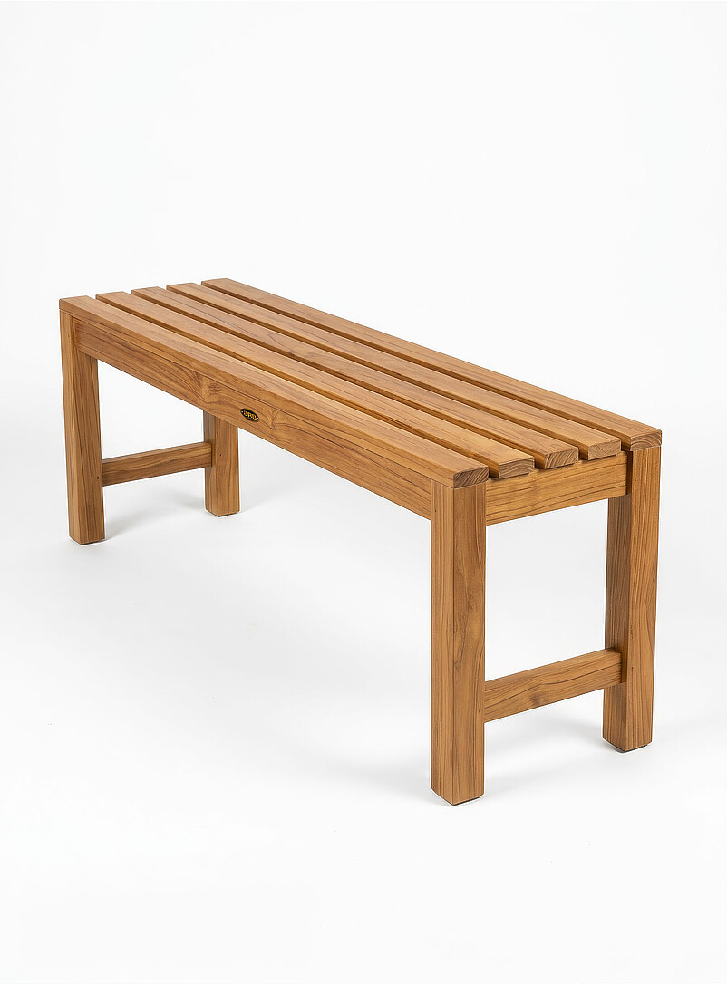 Coach very large teak wood shower bench Indoor and outdoor product image 2