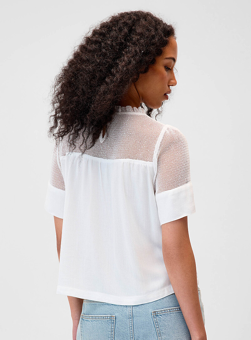 Lace and mesh babydoll T-shirt product image 3