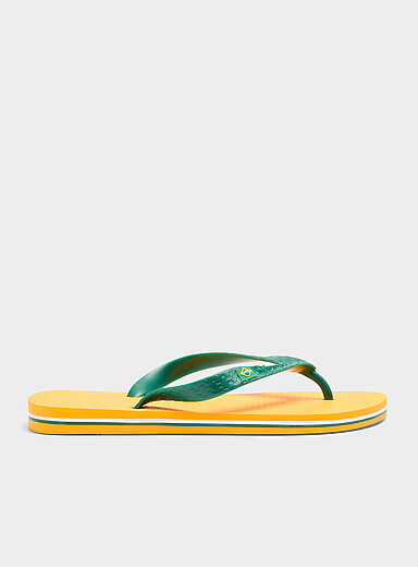 Ipanema Ochre Yellow Brazil flag flip-flops Men for men