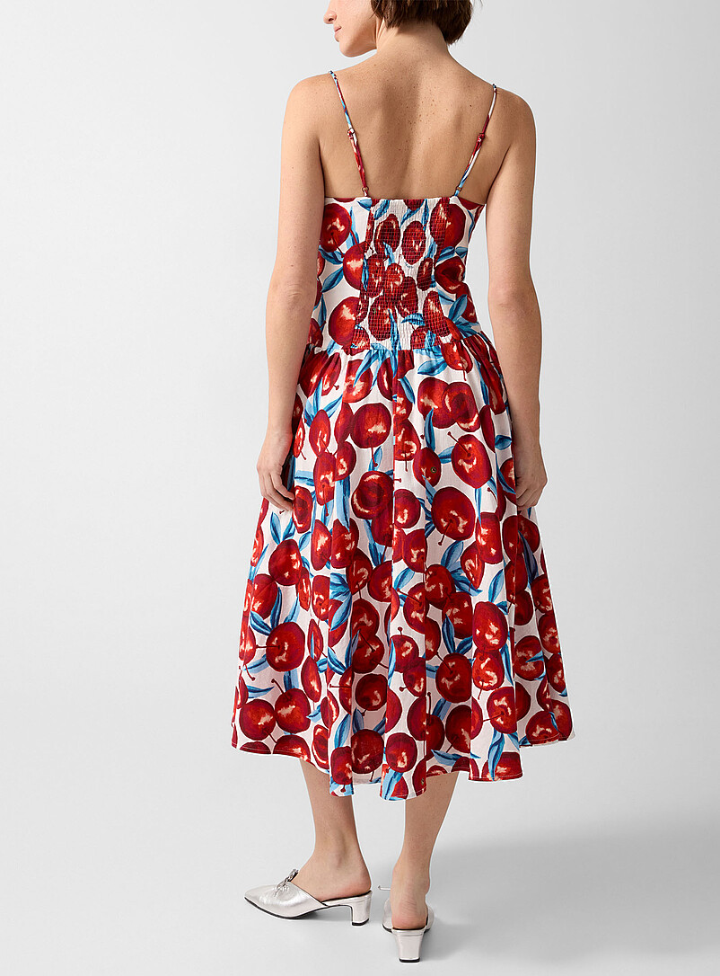 Cherry bustier midi dress product image 3