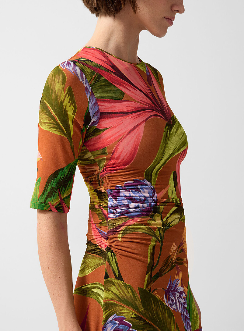 Exotic flora soft jersey maxi dress product image 2