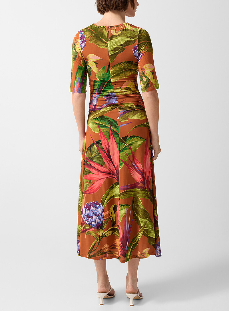 Exotic flora soft jersey maxi dress product image 3