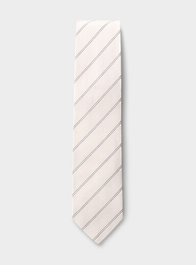 Jacquard dual-stripe tie <b>Exclusive collection from Italy</b>