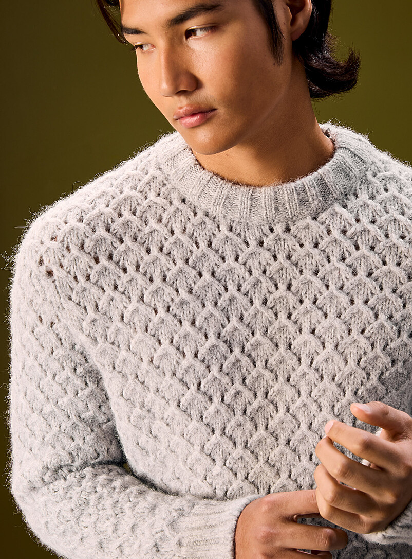XL braided knit sweater Le 31 Studio capsule | Le 31 | Shop Men's