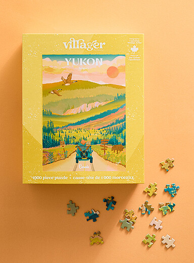 Le casse-t&ecirc;te Voyage en voiture au Yukon 1000 pi&egrave;ces <b>En collaboration avec l'artiste Capri Sadler</b>